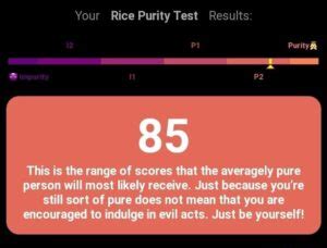 Understanding The ‘Rice Purity Test Scores And Their .